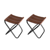 HYPERANNGER 2 Pack Aluminum Alloy Camping Folding Stool with Storage Bag_0