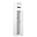 STORFEX Waterproof Bathroom Storage Corner Floor Cabinet with Doors and Shelves_0