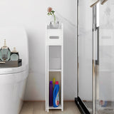 STORFEX Waterproof Bathroom Storage Corner Floor Cabinet with Doors and Shelves_5