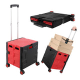 STORFEX Foldable Shopping Utility Cart with 360° Rotate Wheel_0