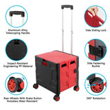 STORFEX Foldable Shopping Utility Cart with 360° Rotate Wheel_2