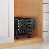 STORFEX 4 Tier Foldable Kitchen Pantry Storage Organizer Cart Baskets Rack_6