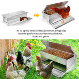 Heavy Large 5KG Treadle Automatic Farm Poultry Feeder Kit_8