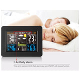 SUPREMTEK Wireless Sensor LCD Display Weather Station Alarm Clock_4