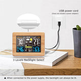 SUPREMTEK Wireless Sensor LCD Display Weather Station Alarm Clock_5