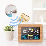 SUPREMTEK Wireless Sensor LCD Display Weather Station Alarm Clock_6