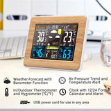 SUPREMTEK Wireless Sensor LCD Display Weather Station Alarm Clock_7