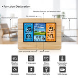 SUPREMTEK Wireless Sensor LCD Display Weather Station Alarm Clock_8