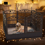 8-Panel DIY Heavy Duty Dog Playpen with Waterproof Pad_4