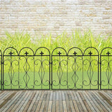 5pcs Outdoor Rustproof Landscape Border Folding Patio Fences_3