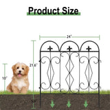 5pcs Outdoor Rustproof Landscape Border Folding Patio Fences_7