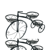 3-Tier Bicycle Plant Stand Wrought Iron Tricycle Planter_6