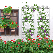 6 Panels Garden Border Trellis High Metal Climbing Plants Support Trellis_0