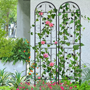 2 Pack Garden Trellis Patio Metal Wire Lattices Grid Panels for Climbing Plants_0