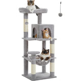 PETSWOL Cat Tree Tower House Condo Perch Entertainment Scratching for Kitten Multi-Level Tower_2