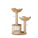 PETSWOL 3 Tier Cat Climbing Tree Indoor Kittens Activity Center Tower with Scratching Post