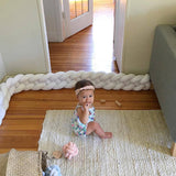 4M Cotton Nursery Protective Braided Bumper Handmade Crib Cushion_9