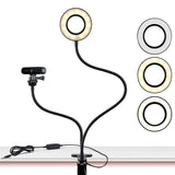 Flexible Clip-on Photography Selfie Ring Light with Adjustable Brightness_3