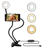 Flexible Clip-on Photography Selfie Ring Light with Adjustable Brightness_5