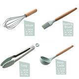 12pcs Heat-Resistant Silicone and Wood Kitchen Baking and Cooking Utensil Set_10