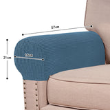 COMFEYA 2 Pack Durable and Stylish Stretch Armrest Covers for Sofas and Chairs_11