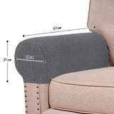 COMFEYA 2 Pack Durable and Stylish Stretch Armrest Covers for Sofas and Chairs_12