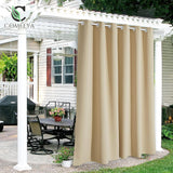 COMFEYA Patio Curtains Outdoor - Waterproof Heat UV Shade Privacy Blackout Curtains_0