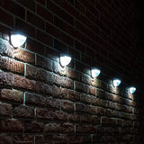 4 Pcs Waterproof Solar LED Wall Light for Garden and Outdoor- Solar Powered_6