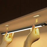 LED Motion Sensor Under Closet Cabinet Light Rechargeable Magnetic Dimmable Lamp_12