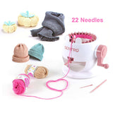 22/40 Needles DIY Knitting Machine Smart Weaving Knit Rotating Machine_18