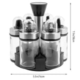 360° Rotating Glass Oil and Vinegar Dispenser Set of 6 Bottles_13
