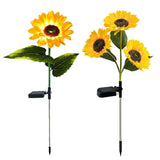 Waterproof LED Solar Sunflower Stake Lights for Garden Déco_2