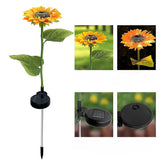 Waterproof LED Solar Sunflower Stake Lights for Garden Déco_4